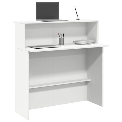 Receptionsskranke 100X50X103,5 Cm Konstrueret Træ Beton Grå