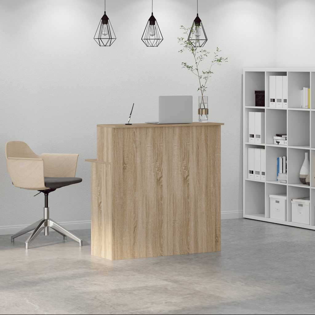 Receptionsskranke 100X50X103,5 Cm Konstrueret Træ Beton Grå