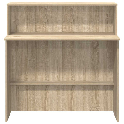 Receptionsskranke 100X50X103,5 Cm Konstrueret Træ Beton Grå
