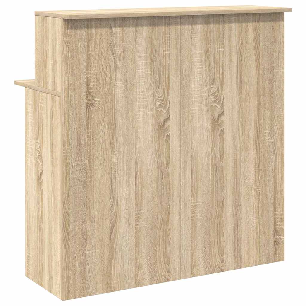 Receptionsskranke 100X50X103,5 Cm Konstrueret Træ Beton Grå
