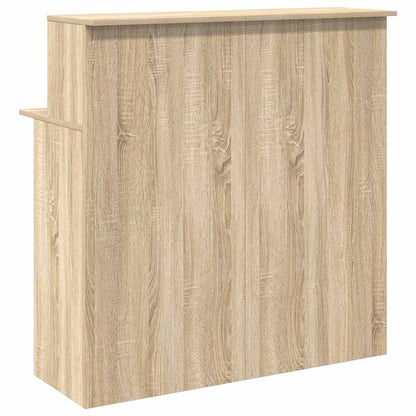 Receptionsskranke 100X50X103,5 Cm Konstrueret Træ Beton Grå