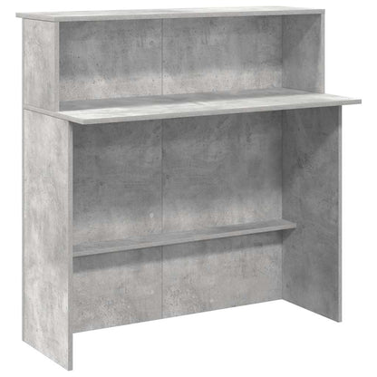 Receptionsskranke 100X50X103,5 Cm Konstrueret Træ Beton Grå