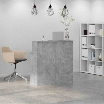 Receptionsskranke 100X50X103,5 Cm Konstrueret Træ Beton Grå