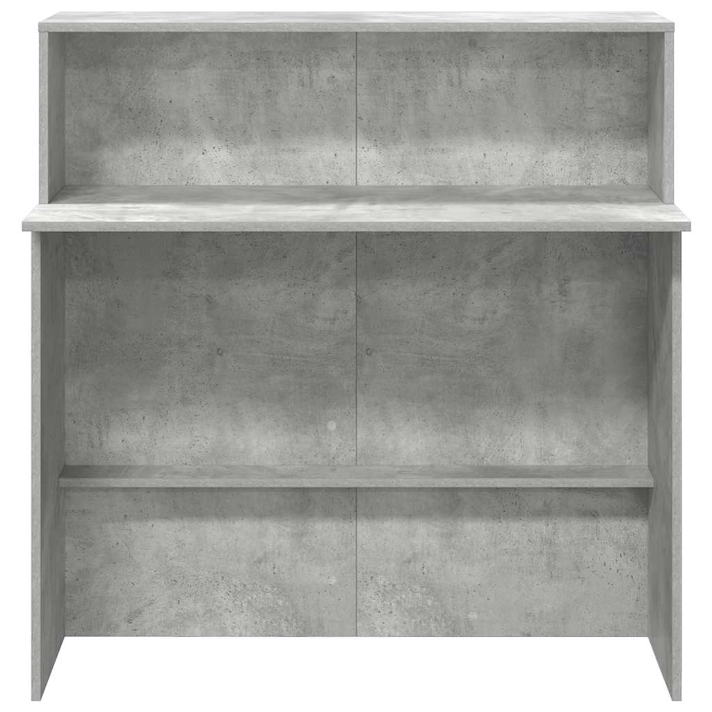 Receptionsskranke 100X50X103,5 Cm Konstrueret Træ Beton Grå