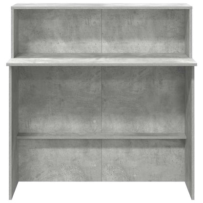Receptionsskranke 100X50X103,5 Cm Konstrueret Træ Beton Grå