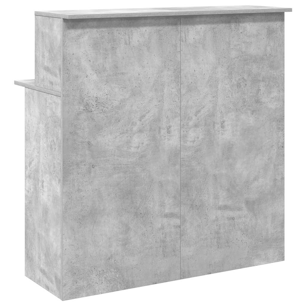 Receptionsskranke 100X50X103,5 Cm Konstrueret Træ Beton Grå