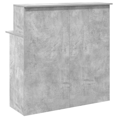 Receptionsskranke 100X50X103,5 Cm Konstrueret Træ Beton Grå