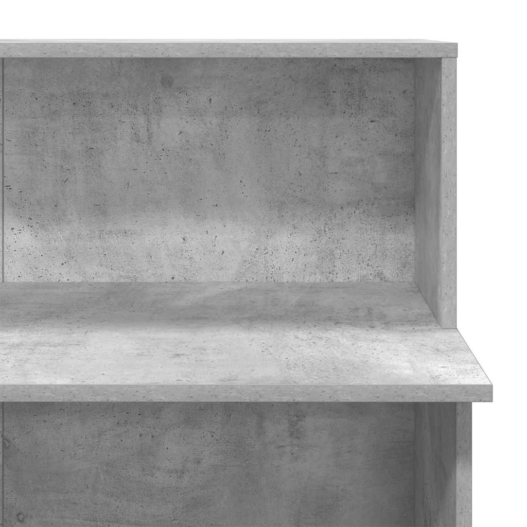Receptionsskranke 100X50X103,5 Cm Konstrueret Træ Beton Grå