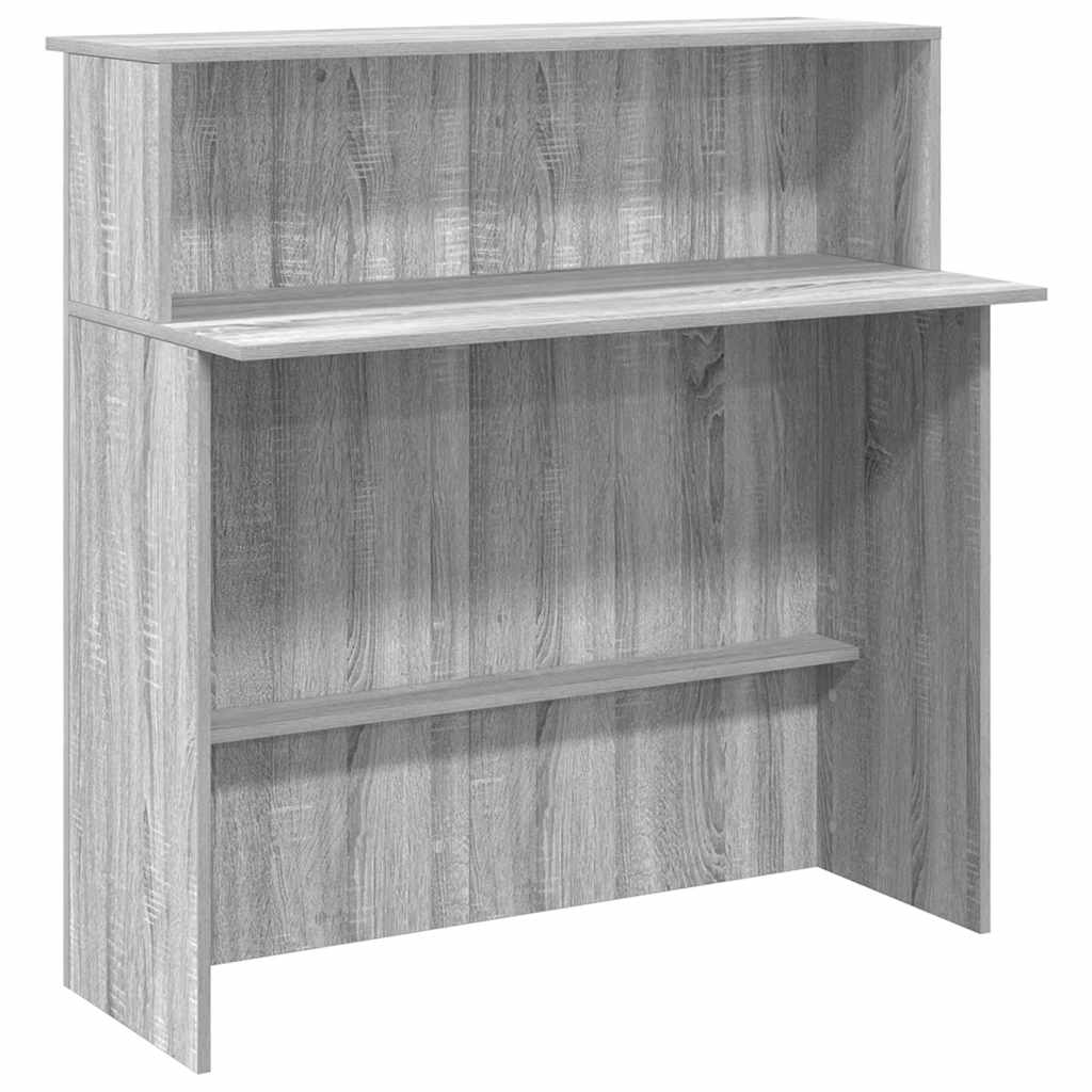 Receptionsskranke 100X50X103,5 Cm Konstrueret Træ Beton Grå
