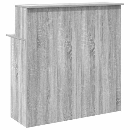 Receptionsskranke 100X50X103,5 Cm Konstrueret Træ Beton Grå