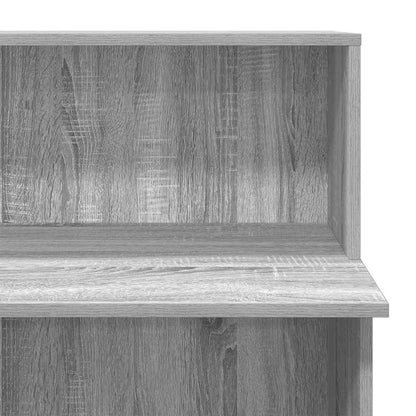 Receptionsskranke 100X50X103,5 Cm Konstrueret Træ Beton Grå