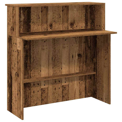 Receptionsskranke 100X50X103,5 Cm Konstrueret Træ Beton Grå