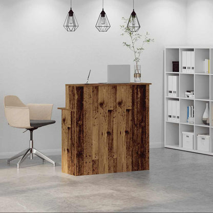 Receptionsskranke 100X50X103,5 Cm Konstrueret Træ Beton Grå