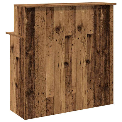 Receptionsskranke 100X50X103,5 Cm Konstrueret Træ Beton Grå