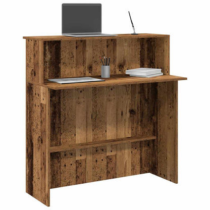 Receptionsskranke 100X50X103,5 Cm Konstrueret Træ Beton Grå