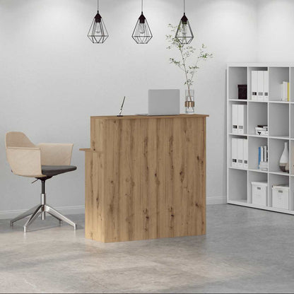 Receptionsskranke 100X50X103,5 Cm Konstrueret Træ Beton Grå