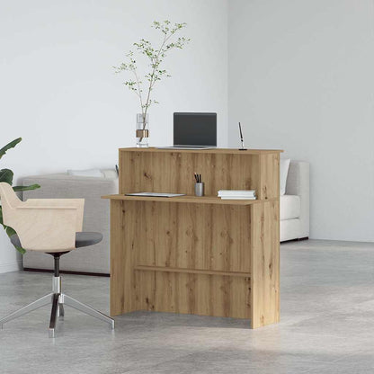 Receptionsskranke 100X50X103,5 Cm Konstrueret Træ Beton Grå