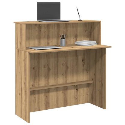 Receptionsskranke 100X50X103,5 Cm Konstrueret Træ Beton Grå