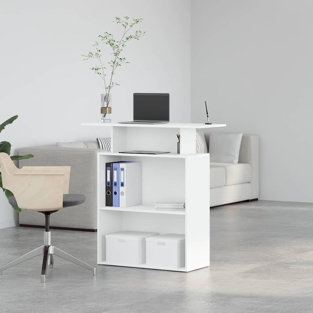 Receptionsskranke 100x40x104 Cm Konstrueret Træ - Billede 4