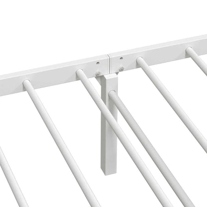 Sengeramme Uden Madras Foldbare 80x200 Cm Stål Hvid - Billede 11