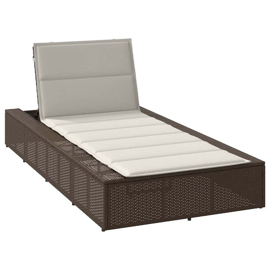 Solseng Med Flydende Hynde Polyrattan Brun