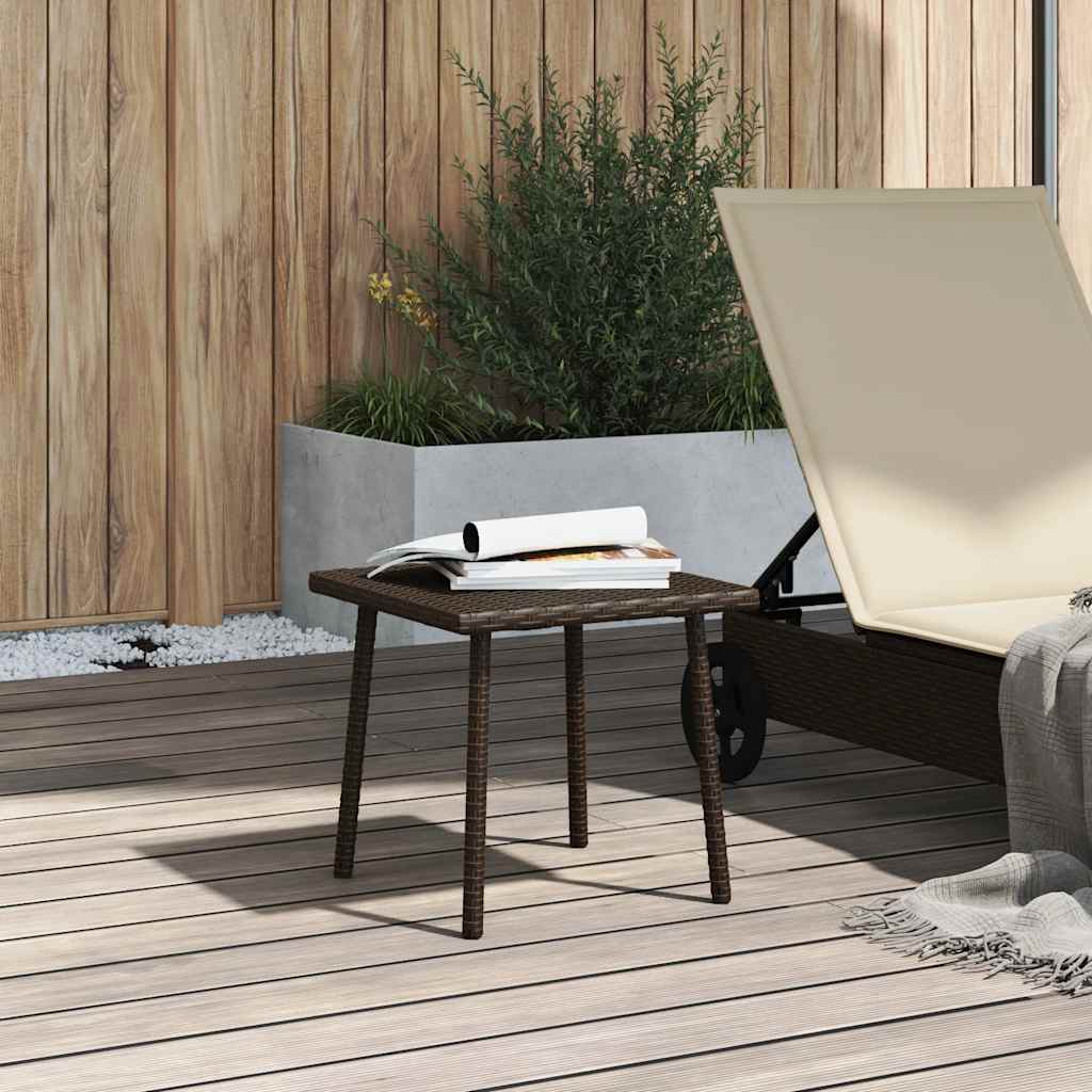 Havesofabord Firkantet Polyrattan - Billede 3