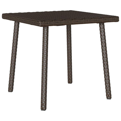 Havesofabord Firkantet Polyrattan - Billede 6