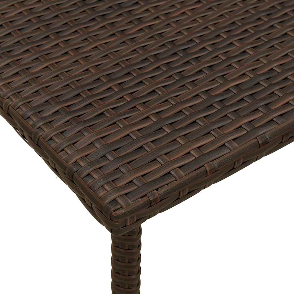 Havesofabord Firkantet Polyrattan - Billede 7