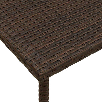 Havesofabord Firkantet Polyrattan - Billede 7