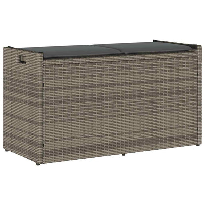Udendørs Opbevaringsbænk Med Hynde 100 Cm Polyrattan - Variant 4104062