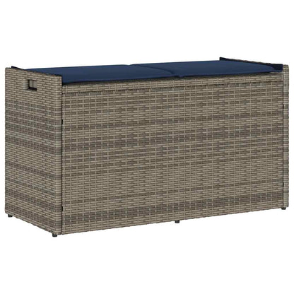 Udendørs Opbevaringsbænk Med Hynde 100 Cm Polyrattan - Variant 4104067