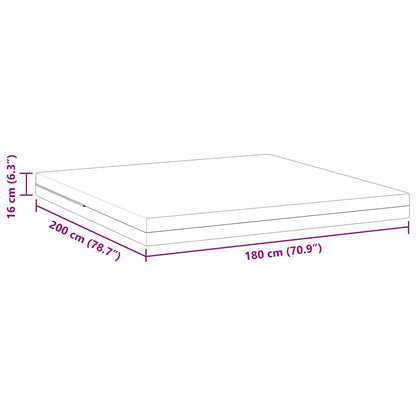 Madras Hvid 180 200 Cm Skum - Billede 12