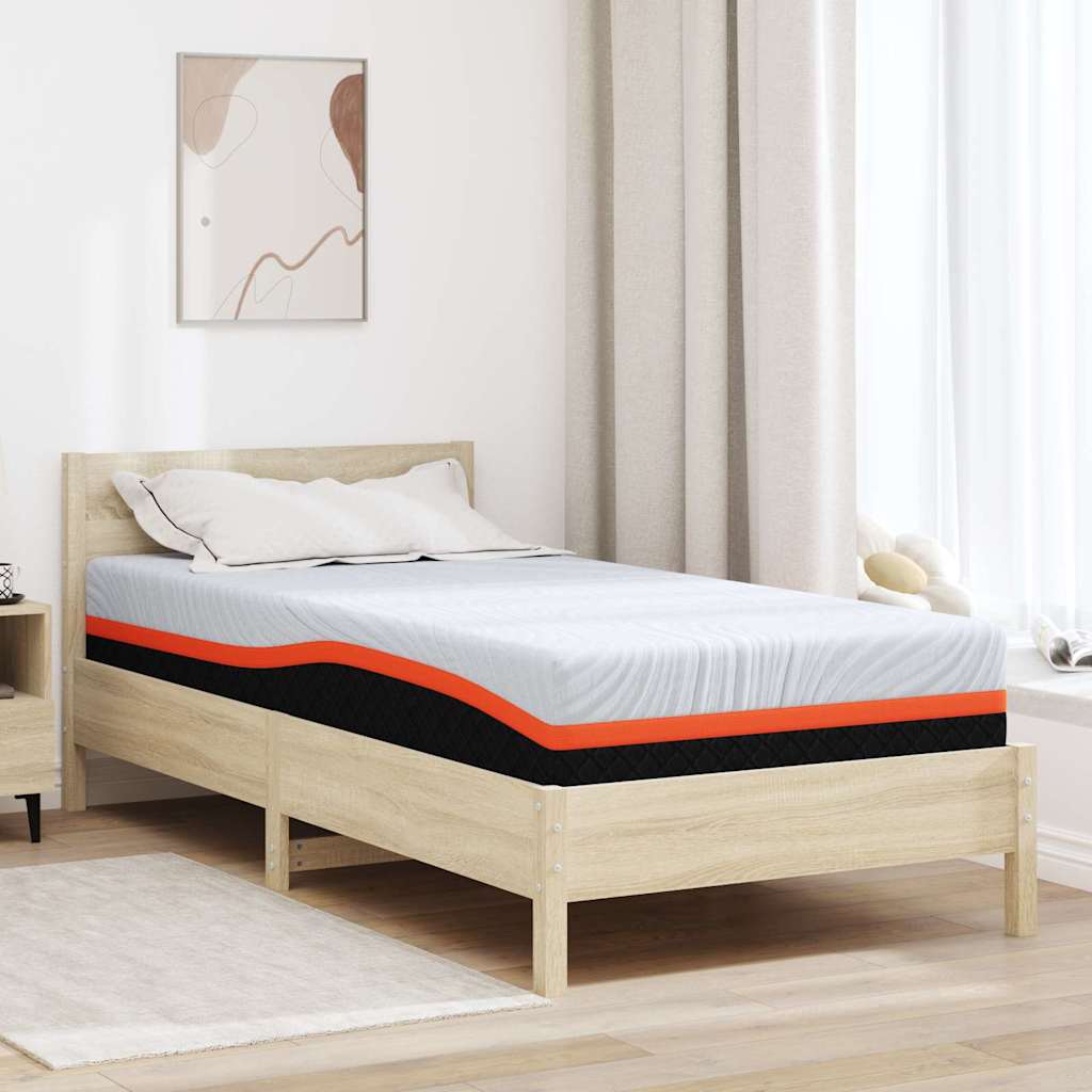 Madras Hvid, Grå 90 X 200 Cm Skum - Hovedbillede