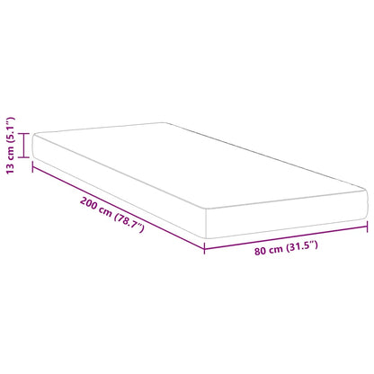 Madras Hvid 80 200 Cm Skum - Billede 11