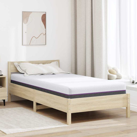 Madras Hvid, Grå 90 190 Cm Skum - Hovedbillede