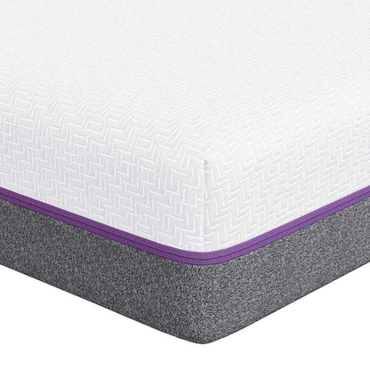 Madras Hvid, Grå 90 190 Cm Skum - Billede 2