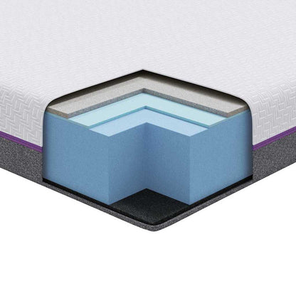 Madras Hvid, Grå 100 200 Cm Skum - Billede 10