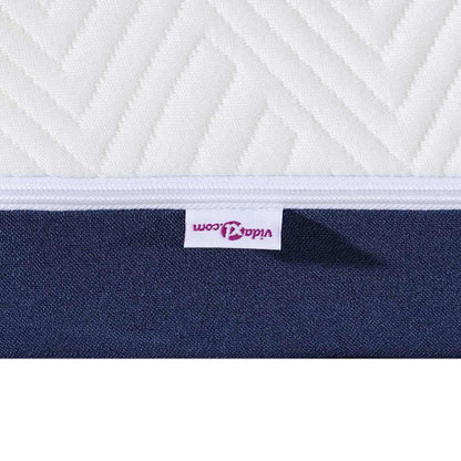 Madras Hvid Og Blå Jacquard Stof - Billede 8