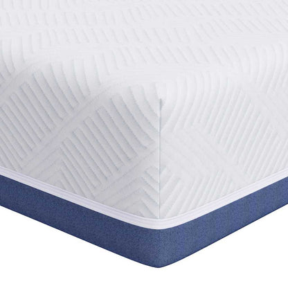 Madras Hvid Og Blå Jacquard Stof - Billede 2