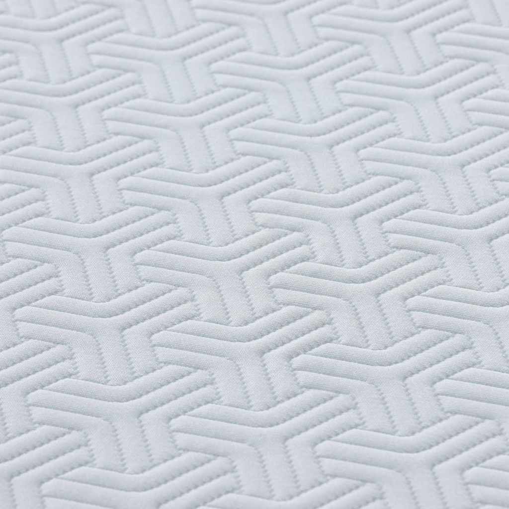 Madras Hvid Og Grå Jacquard Stof - Billede 9