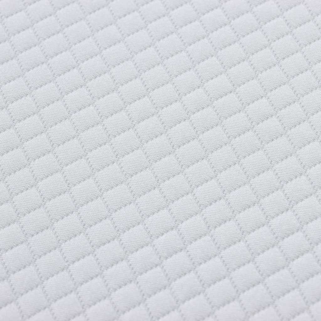 Madras Hvid Og Grå Jacquard Stof - Billede 9