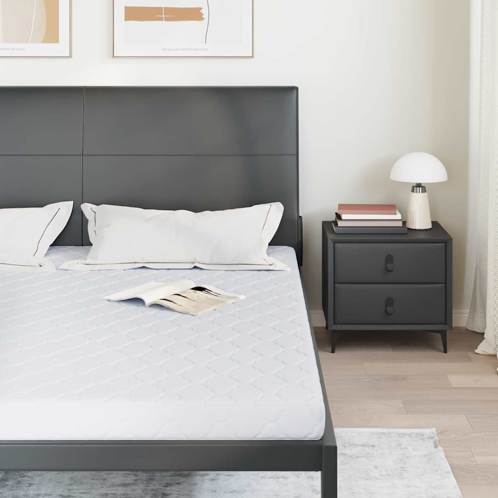 Madras Hvid 200 X 180 Cm Skum - Billede 3