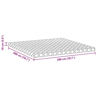 Madras Hvid 200 200 Cm Skum - Billede 12