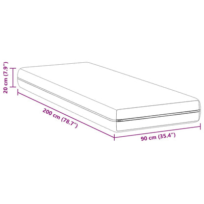 Madras Hvid 90 200 Cm Polyester - Billede 10