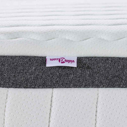 Madras Hvid Og Grå Bonell Fjedre - Billede 8