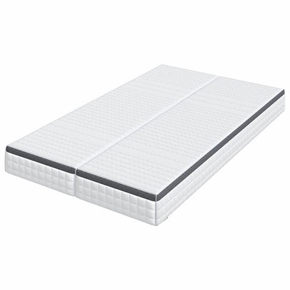 Madras 2 Pcs Hvid, Grå 60 200 Cm Strikket Stof - Billede 4