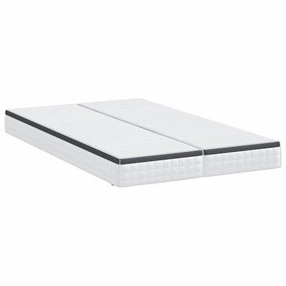 Madras 2 Pcs Hvid, Grå 60 200 Cm Strikket Stof - Billede 5