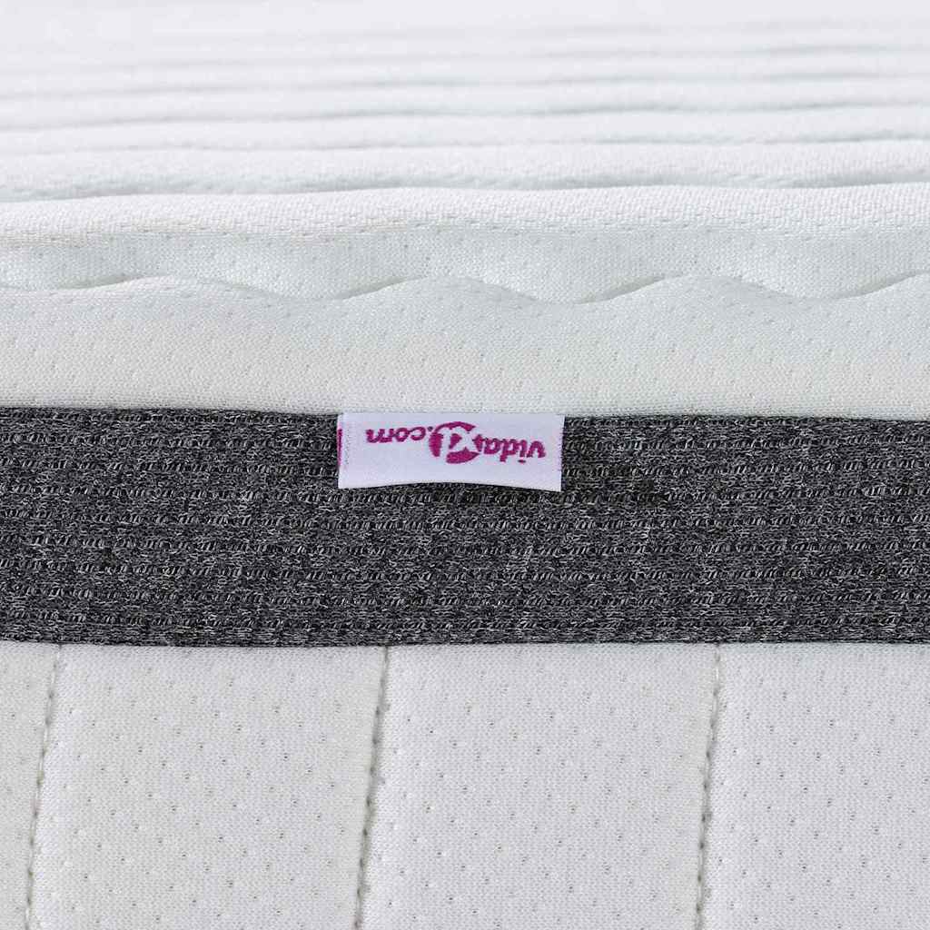 Madras 2 Pcs Hvid, Grå 70 190 Cm Strikket Stof - Billede 9
