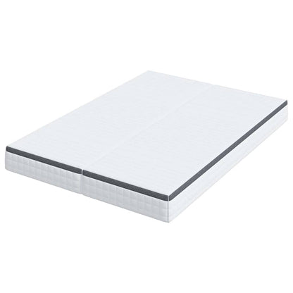 Madras 2 Pcs Hvid, Grå 70 190 Cm Strikket Stof - Billede 5