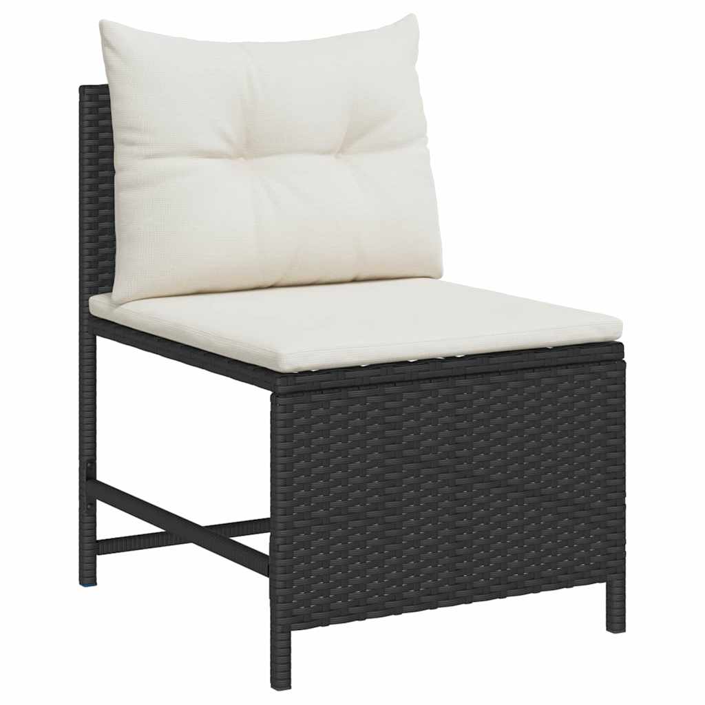 Havesofa Sæt Med Pude 6 Dele Polyrattan - Billede 5